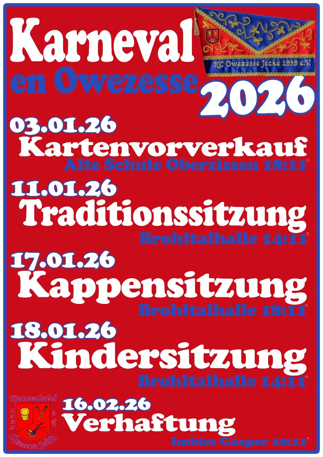Event-Übersicht Karneval in Oberzissen