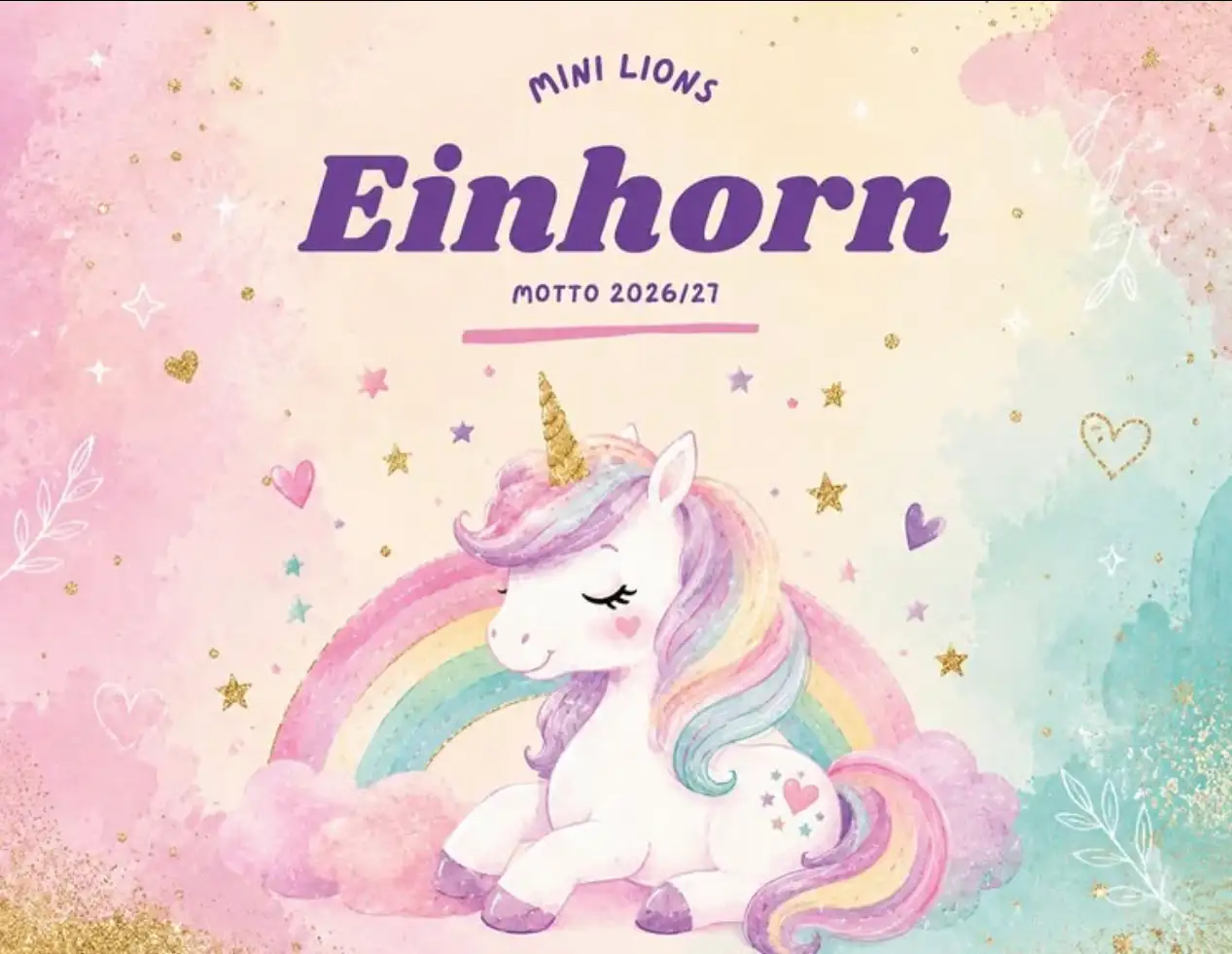Das Motto der Mini Lions 2026 ist Einhorn.